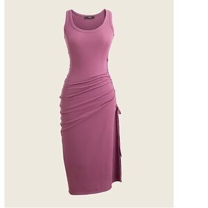 Like new Side-ruched midi dress!